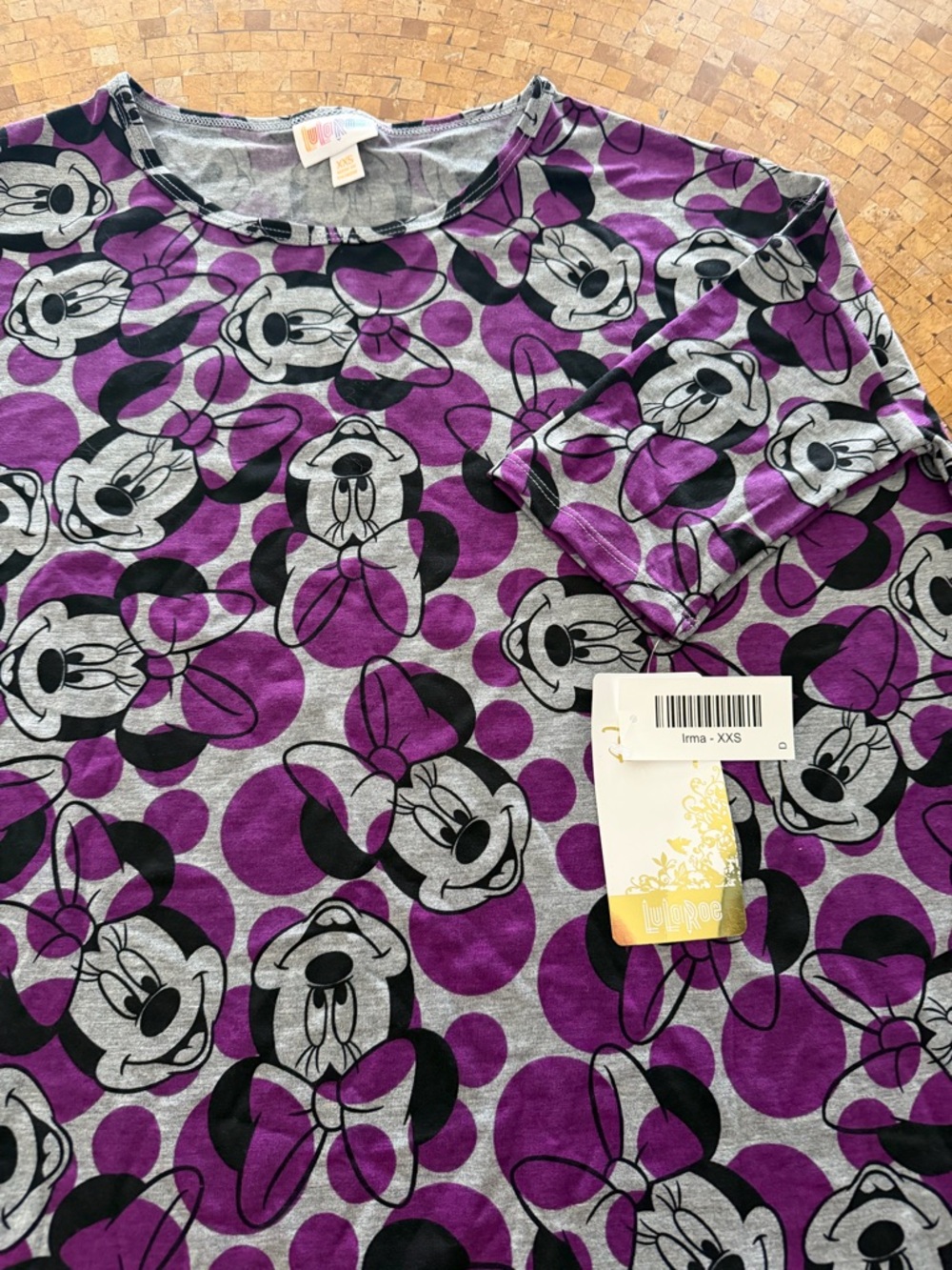 LuLaRoe Disney Irma top.  XXS